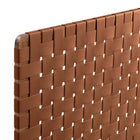 Modway Sparta Weave Wall-Mount Vegan Leather Twin Headboard - Walnut Brown-6