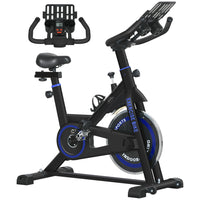 Soozier Adjustable Upright Stationary Exercise Bike w/ LCD Display - Black-Adjustable seat and handle height  (7 levels) to fit different body requirements 