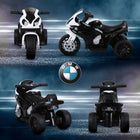 Aosom 6V Kids Motorcycle with Headlights - Black-Helps develop hand-eye coordination during play 