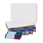 Flipside Products Tableaux blancs effaçables à sec (23 x 30 cm) avec feutres et effaceurs de couleur, lot de 12-Parfait pour la maison, l'école ou le lieu de travail !