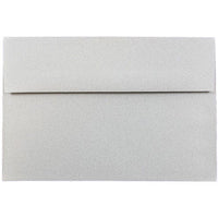 JAM Paper A8 Passport Invitation Envelopes - 5.5" x 8.125" - Granite Silver Recycled - 50 Pack-Colour: Granite 