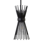 Hudson&Canal Andromeda 7" Wide Starburst Pendant with Metal Shade - Blackened Bronze/Blackened Bronze-Includes an adjustable 8 ft. cord, compatible with existing dimmer switches, bulbs not included