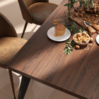 Homy Casa 63"W Modern Writing Desk - Brown-Combines modern design with functionality to improve productivity
