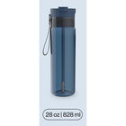 Contigo - Bouteille d’eau en plastique DualSip avec couvercle à double sens et courroie de transport, 828 ml (28 oz)-Courroie amovible : Confort et commodité réunis