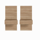 Nexera Milano Floating Nightstand Extension Panel - Brown Oak-One-Year Limited Warranty: Rest easy knowing your purchase is covered by our one-year limited warranty for added peace of mind