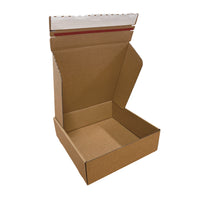 Reliabag - Boîtes d'expédition en papier kraft ondulé auto-adhésives - 11.5" x 11.5" x 3.75" - Paquet de 40-Léger, écologique, durable et robuste