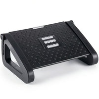 ShoppingAll Under Desk Footrest with Massage Roller and 6-Level Angle Adjustment - Black-Features 6 adjustable height slots, allowing you to fine-tune the elevation and angle to find the absolute perfect fit for your body.
