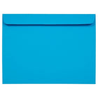 JAM Paper - Enveloppes lisses Brite Hue en papier recyclé de format invitation, 9 x 12 po, bleu, 1000 par paquet-Bleu