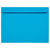JAM Paper - Enveloppes lisses Brite Hue en papier recyclé de format invitation, 9 x 12 po, bleu, 1000 par paquet-Bleu
