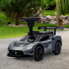 Qaba Maserati GT2 Licensed Sit to Stand Baby Sliding Car - Grey-Made from safe PP and steel 