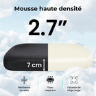 MotionGrey - Chaise de bureau ergonomique MC2 - Assise en mousse haute densité avec accoudoirs relevables - Noir-Accoudoirs rabattables à 90° permettant de ranger la chaise sous le bureau pour gagner de l’espace
