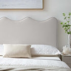 Modway Athena Performance Velvet King/California King Headboard - Light Grey-Performance Velvet Upholstery