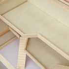 PawHut - Cage en Bois pour Hamster ou Rat avec Glissière et Bac - Bois Naturel-Matériau : Sapin, plastique