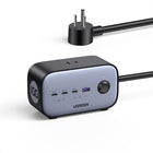UGREEN 100W Pro GaN USB-C/USB-A/AC Outlet Power Strip and Charger-Charge 7 Devices at Once with UGREEN's 100W Charging Station. Featuring 3 USB-C ports, 1 USB-A port and 3 AC outlets allow you to charge 7 devices at the same time. It can effectively organize your cluttered cables, save space, and provide a tidy workspace