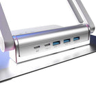 Intekview - Support pour ordinateur portable en acier avec port USB-C-8