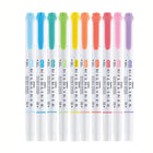 Zebra Mildliner Double-Sided Highlighter - Bold Tip - Assorted Colours - 10 Pack-Double ended: Bullet & Chisel Tip