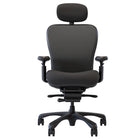 Nightingale CXO Mid Back With Headrest Chair - Black-ABLEX patterned mesh back provides generous lumbar support and dynamic back movement