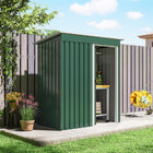 Outsunny - Abri de jardin extérieur 5 pi x 3 pi avec porte coulissante et toit en pente-Construit avec de l’acier résistant à la rouille et à la pluie pour le toit et les murs  
