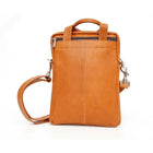 Ashlin® – Sac pour portatif en cuir véritable, brun moyen-Cuir pleine fleur de bovin