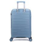 TUCCI Lussore 20" Hardside Carry-On Luggage - Blue-Anti-Scratch Resistant Texture – Maintains appearance through travel. A textured finish that resists scuffs and maintains its sleek look trip after trip