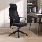 Vinsetto Swivel Massage Office Chair with Lumbar Cushion, USB and Adjustable Headrest-Tilt function, you could rock it back or forth to have a rest