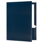 JAM Paper Glossy 2-Pocket Portfolio Folder - Navy Blue - 6 Pack-4