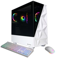 CyberPowerPC - Ordinateur de bureau de jeu - AMD Ryzen 5 8400F - NVIDIA GeForce RTX 5060 8 Go - 16 Go DDR5 - Disque SSD PCIe 4,0 de 2 To - Blanc-AMD Ryzen 5 8400F 4,2GHz (Max 4,7GHz)