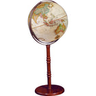 Replogle Commander Ii 16" Antique Ocean Floor Globe - French-16"/40.5 cm diameter floor globe with solid hardwood post and pedital base