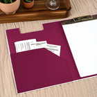 Mead West Village Clipfolio - 12-1/2" H x 9-1/2" W - White/Grey Floral-Painted edge detailing on writing pad