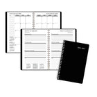 Staples 2026-2027 Weekly/Monthly Academic Planner - 8-1/2" H x 5-1/2" W - Black - Bilingual-Available in a range of colours (colour choice not available for online orders)