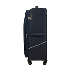 American Tourister SummerRide Expandable Spinner - Large - Navy-The lining of this product was made from rPET fabric, made from plastic bottles used by consumers
