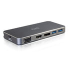 C2G - USB-C 7-en-1 station d’accueil MST à double écran-Le Multi-Stream Transport (MST) permet trois configurations d’affichage différentes sur plusieurs moniteurs