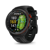 Garmin Approach S70 - Black Ceramic Bezel with Black Silicone Band-Stunning 1.2” AMOLED display brings more than 43,000 full-color CourseView maps to life on your wrist