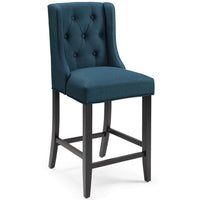 Modway Baronet Tufted Button Upholstered Fabric Counter Stool - Azure-Tufted Button Counter Stool