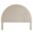 Modway Solana Arched Performance Velvet Full Headboard - Almond-Assembly Required