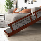 PawHut - Rampe pour chien en bois 73 po de long pour grands chiens - brun-Couleur : Marron et gris 