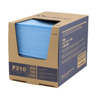 SaniWorks - Serviettes utilitaires pliables en quart - 13 "x 21" - Bleu - Paquet de 100-Type de produit: Serviettes antimicrobiennes réutilisables