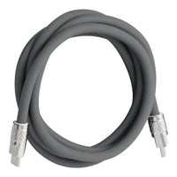Helix - Câble USB-C en silicone GripCord 4 pieds - Gris-Concu Pour Etre Flexible, Fabrique Pour Durer