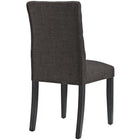 Modway - Duchess Tissu Chaise à manger Ensemble de 4 - Brown-Capsules de pied non marquées