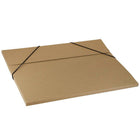 JAM Paper Kraft Portfolio with Elastic Closure Large - 11 x 15 x 3/8 - Natural Brown Recycled-Size: Large (11" x 15" x 0.375")