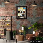 Genesis Discography Print with Platinum LP - Framed Print - 29" x 38"-Officially licensed music memorabilia