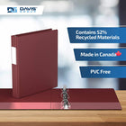 Davis Group Premium Economy Binder - D Ring - 1" - Burgundy - 6 Pack-Ideal for Conferences, Reference, Colleges & Universities