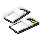 Post-it 1" x 1.7" Flags - White - 50 Flags/Dispenser - 2 Dispensers/Pack-1" wide flag in white colour