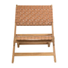 Zuo Sunflare Lounge Chair - Brown-Weather resistant solid acacia wood frame with synthetic rattan weave