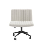 Brassex Destan Office Chair - White-Extra wide seating surface