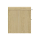 Manhattan Comfort Grace 28" Modern Nightstand - Natural Oak/Black-Perfect for Bedside Storage, Lamps or Display Items