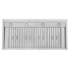 KUCHT KRH4815-R 48" 1200 CFM Wall Mounted Range Hood - Stainless Steel/Red-High quality 1.0 mm thickness 304 grade stainless steel professional range hood will enhance the look of your gourmet kitchen