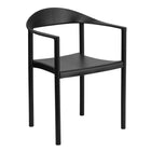 Flash Furniture – Chaise de café en plastique de la collection Hercules, empilable, capacité de 1000 lb, noire-Capacité de poids de 1000 lb