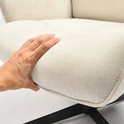 Chaise de Bureau en Tissu à Hauteur Réglable avec Accoudoir – Beige Homy Casa-GrisAccoudoirs Rembourrés : La chaise est équipée d'accoudoirs rembourrés pour un confort et un soutien accrus, réduisant la tension sur vos bras pendant une utilisation prolongée.
