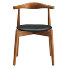 Modway Stalwart Dining Side Chair - Dark Walnut/Black-8